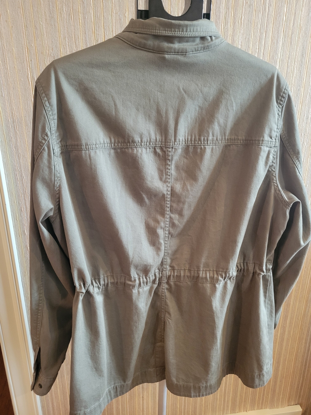 L.L. Bean Olive Utility/ Barn Drawstring Waist Jacket 1x - Picture 4 of 11
